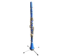 clarinete bajo Clarinete de 17 teclas en Sib cuerpo de ABS clarinete de color(Blue)