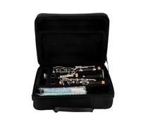 clarinete bajo Clarinete de baquelita en si bemol de 17 teclas, afinación en si bemol, instrumentos de viento de madera de calidad profesional, clarinete fácil de tocar