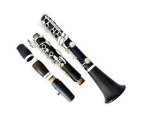 clarinete bajo Clarinete de ébano de 17 teclas tono chapado en cobre y níquel clarinete de ébano BB instrumentos de calidad de rendimiento