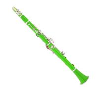 clarinete bajo Clarinete de instrumento musical de nivel de rendimiento Clarinete verde Resina ABS 17 teclas
