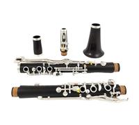 clarinete bajo Clarinete de orquesta G Tune Clarinete de ébano Teclas plateadas Clarinete(M202)