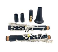 clarinete bajo Clarinete Ebonita/Caucho Duro 17 Teclas Instrumento de Viento de Madera
