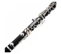 clarinete bajo Clarinete plateado con 17 teclas clarinete en tono c flauta negra clarinete con superficie esmerilada favorito para principiantes