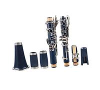 clarinete bajo Clarinete profesional 17 teclas Bb Flat con estuche guantes estuche de tela para cañas 10 Uds Color azul oscuro
