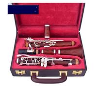 clarinete bajo Clarinete profesional A Tune 17 teclas clarinete plateado en La Exquisito y elegante