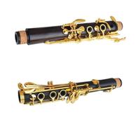 clarinete bajo Clarinete profesional de ébano Bb 17 teclas cobre plateado Granadilla Klarinet Material de la llave cobre-níquel