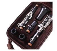 clarinete bajo Clarinete profesional de ébano bB Tune 18 teclas madera maciza de cobre chapada en plata