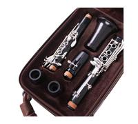 clarinete bajo Clarinete profesional de ébano bB Tune 18 teclas madera maciza de cobre chapada en plata