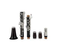 clarinete bajo Clarinete profesional de ébano que cae 17 teclas llave de cobre y níquel tono BB clarinete de madera de ébano