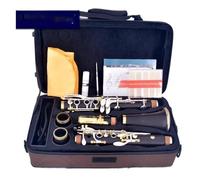 clarinete bajo Clarinete Profesional De Ébano Sib 17 Teclas Cobre Chapado En Plata Madera De Granadilla