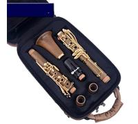 clarinete bajo Clarinete profesional de madera Bb chapado en oro 18 teclas Clarinete(Cocobolo)