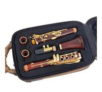 clarinete bajo Clarinete profesional de madera Bb chapado en oro 18 teclas Clarinete(Guatamalense)