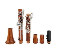 clarinete bajo Clarinete profesional de madera Bb palisandro teclas plateadas instrumentos de grado de rendimiento de madera maciza