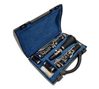 clarinete bajo Clarinete profesional de madera negra de ébano clarinetes Bb baquelita 17 teclas Musical profesional fácil de tocar