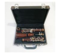 clarinete bajo Clarinete profesional de madera roja Clarinete de palisandro en Sib Teclas plateadas Madera maciza Tono garantizado Klarnet
