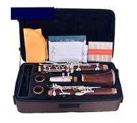 clarinete bajo Clarinete profesional de madera roja palisandro bB 17 teclas chapadas en oro no es fácil de deformar