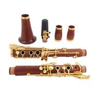 clarinete bajo Clarinete profesional de secoya A Clarinete chapado en oro de palisandro/ébano en clarinete de baquelita
