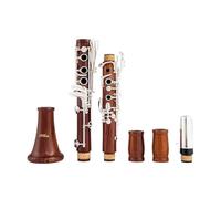 clarinete bajo Clarinete profesional en si bemol madera roja con estuche AccesoriosClarinete profesional Teclas plateadas para clarinete