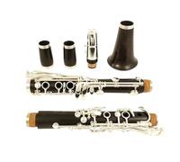 clarinete bajo Clarinete Profesional Madera Ébano/Granadilla Sib Plateado 19 Teclas