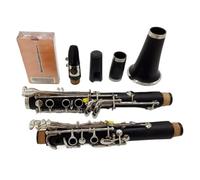 clarinete bajo Clarinete profesional para tocar clarinetes llaves chapadas en plata 17 teclas con estuche boquilla tono A
