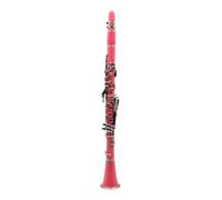 clarinete bajo Clarinete rosa 17 teclas Bb B tono plano instrumento de viento de madera profesional clarinete de baquelita con caja pieza de instrumento musical