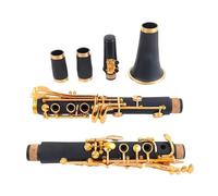 clarinete bajo Clarinete Sib Lacado Oro 17 Teclas Clarinete Negro Instrumento Musical De Viento De Madera