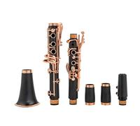 clarinete bajo Clarinete Sib Lacado Oro Rosa 17 Teclas Klarnet Clarinete Negro