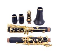 clarinete bajo Clarinete Sib Madera Ébano Dorado 17 Teclas Granadilla(M61)