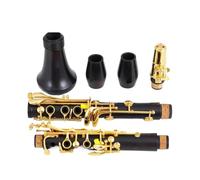 clarinete bajo Clarinete Sib Madera Ébano Dorado 17 Teclas Granadilla(M62)