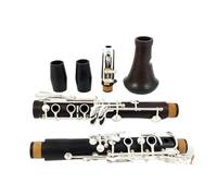 clarinete bajo Clarinete Sib Madera Ébano Plateado 17 Teclas Granadilla fácil de tocar