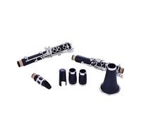 clarinete bajo Clarinete tubo negro baquelita Bb 17 teclas niqueladas examen de rendimiento para principiantes