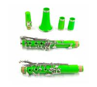 clarinete bajo Clarinete verde claro 17 teclas Bb cuerpo clarinete banda escolar clarinete de orquesta