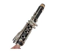 clarinete bajo Clarinetes de baquelita A clarinete profesional VINTAGE teclas plateadas 17 teclas con estuche boquilla fácil de tocar