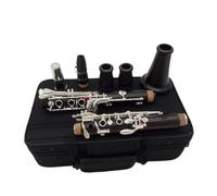 clarinete bajo Clarinetes de madera compuesta 17 teclas BB Material plano clarinetes plateados boquilla cañas