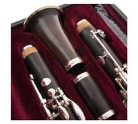 clarinete bajo Clarinetes de níquel plateado/a tono clarinete profesional llaves chapadas en plata 17 teclas con estuche boquilla