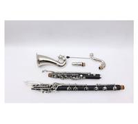 Clarinete bajo de madera, clarinete bajo en C, grado profesional, fácil de soplar, llave niquelada