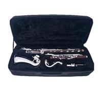 Clarinete Bajo De Madera Cocobolo Instrumento De Clarinete Profesional Low-C Bb/Sib Con Accesorios