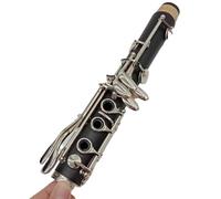 clarinete bajo Diseño de apertura precisa Clarinetes Clarinete profesional Teclas plateadas 17 teclas con estuche Boquilla Un tono