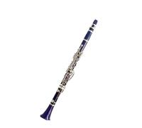 clarinete bajo Instrumento de clarinete ABS azul real niquelado Bb17keys