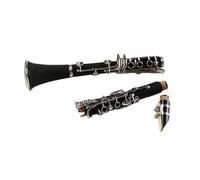 clarinete bajo Instrumento de clarinete de goma dura de 17 teclas, banda de examen para tocar clarinete de viento de madera en Si bemol