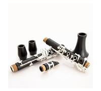clarinete bajo Instrumento de clarinete en Si bemol clarinete de ébano plateado para principiantes adultos para tocar en el nivel de examen