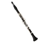 clarinete bajo Instrumento de clarinete en Si bemol de 17 teclas clarinete de ébano plateado para principiantes y adultos rendimiento de exámenes