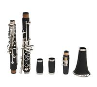 clarinete bajo Instrumento de clarinete para principiantes 17 teclas B clarinete plano para adultos tocando viento occidental goma dura