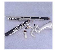 Clarinete Bajo Instrumento De Viento Madera Profesional Instrumentos Musicales Para(Ebony lowC)