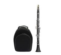 clarinete bajo Instrumento de viento occidental de goma plana B dura de 17 teclas clarinete principiante adulto rendimiento de examen de nivel de entrada