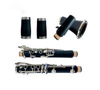 clarinete bajo Instrumento musical Clarinete Instrumento de viento de resina de baquelita en tono A El favorito de los principiantes Fácil de tocar