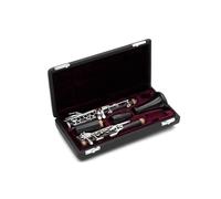 clarinete bajo Instrumento musical de viento de madera Granadilla Cuerpo de madera Chapado en plata 18 teclas Clarinete profesional