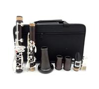 clarinete bajo Instrumentos de calidad de rendimiento Si bemol 17 teclas chapadas en plata Clarinete Madera compuesta