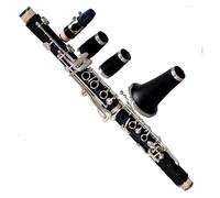 clarinete bajo Instrumentos escénicos Clarinete de baquelita Sib de 17 teclas niquelado