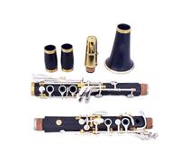 clarinete bajo Material de la llaveCopper-Nicke Clarinete profesional de ébano Sib 17 teclas Cobre plateado Madera de granadilla